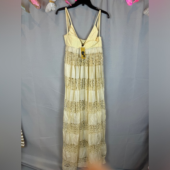 House of Amma Anancy Paneled Silk Maxi Dress - Sz 4 - Picture 7 of 15
